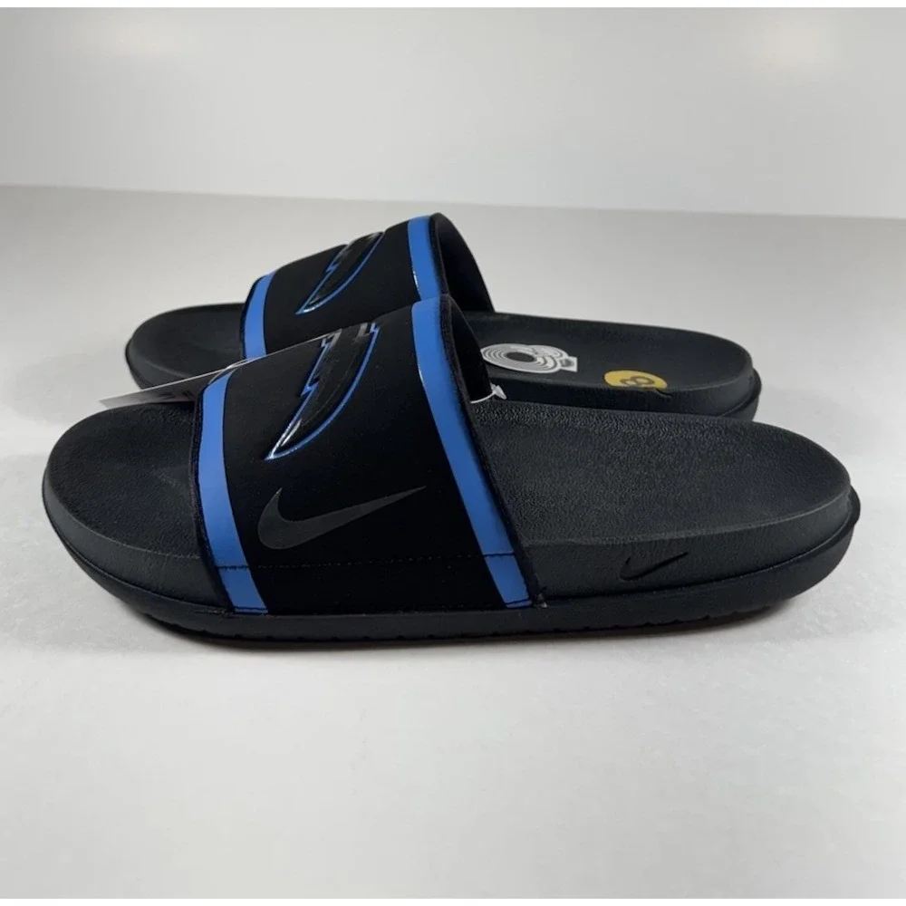 NIKE Offcourt LA Chargers NFL Slides Sandals Blue Black Men's 8 *NEW* DD0516-001
